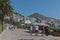 Saranda coastal sunny promenade by the sea Albania