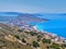 Sarande, Albania Ã¢â‚¬â€œ July 15, 2018: View of the city Saranda.