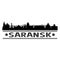 Saransk Russia Icon Vector Art Design Skyline Flat City Silhouette Editable Template