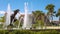 Sarasota downtown and Dolphin fountain view