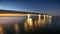 Sarasota`s Circus bridge leads to Longboat Key at Sunrise