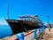 Saratov / Russia - May 2, 2018: Four-deck ship `General Lavrinenkov` at the pier in the city of Saratov. Volga river