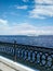 Saratov, Volga river embankment motor ship blue water sky summer nature photo