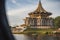 The Sarawak Legislative Building or Dewan Undangan Negeri Sarawak at Kuching Waterfront