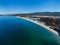 Sarayskiy beach. Shamanka Rock. Lake Baikal at Olkhon Island. the village of Khuzhir