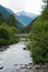 Sarca river from the glacier of Adamello