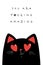 Sarcastic Valentine s day greeting card with black cat. Happy valentines day. You are amazing