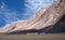 Sarchu camping tents at the Leh - Manali Highway in India