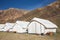 Sarchu camping tents at the Leh - Manali Highway in Ladakh region