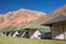 Sarchu camping tents at the Leh - Manali Highway in Ladakh region