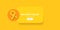 Sarcoma cancer awareness month concept horizontal banner design template with yellow ribbon and text isolated on yellow