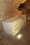 Sarcophagus in an Ancient cave tomb in Beit Shearim, northern Israel