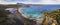 Sardegna island best beaches aerial panoramic view