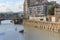 Sardine Fountain in the river Segura, Muscioa, Spain