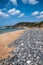 Sardinia. Arbus. Costa Verde. Long strip of cobbles in Gutturu de Flumini beach