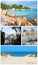 Sardinia beaches in collage