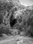 Sardinia. Natural monuments. Caves of San Giovanni, near Domusnovas in Iglesiente region. Southern entrance