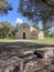 Sardinia. Sardara. Country church of Santa Maria de Is Acquas, 11th - 12th century AD, Romanesque-style