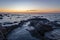 Sardinia sunrise in Cala Gonone, Italy