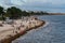 Sargassum algae covers the popular vacation beach of Playa Del C