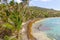 Sargassum weed marring the perfection of a beach in the caribbean