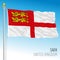 Sark official flag, United Kingdom, vector illustration