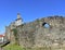 Sarmiento Castle with blue sky. Ribadavia, Spain.