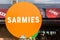 Sarmies Sandwich Word Orange Disk Sign