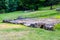 Sarmisegetusa regia, Old ruins in Transilvania, Orastie Mountains, Romania