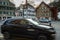 Sarnen, Switzerland - April 20th 2021: Car traffic in the centre of the village