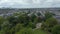 Sarphatipark Public Park in Amsterdam, Forward Aerial on Cloudy Day