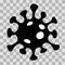 SARS CoV 2 COVID-19 coronavirus flat vector icon, symbol, logo, No. 2 variant