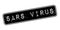 Sars Virus rubber stamp