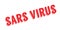 Sars Virus rubber stamp