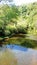 The Sarthe river in Saint Leonard of the woods in the Mancelles Alps