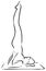 Sarvangasana Shoulder Stand Yoga Figure