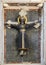 SARZANA, MASSA CARRARA, ITALY â€“ APRIL 25, 2019: Black Christ figure in the Oratorio di Santo Croce in Sarzana, Liguria