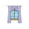 Sash curtains with rods isolated drapes or shades