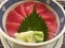 Sashimi.Tuna sliced with rice