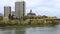 Saskatoon cityscape and South Saskatchewan River