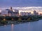 Saskatoon skyline at night