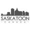 Saskatoon Skyline Silhouette Design City Vector Art