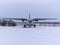 SASOVO, RUSSIA - FEBRUARY 09, 2018: Airplane L-410 on a pedestal at the airport on February 09, 2018 in Moscow, Russia