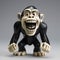 Sasquatch Laughing Chimpanzee Figure: Bold Manga-inspired Toy With Grotesque Imagery