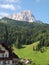 Sasslong mountain in Val Gardena, Italy