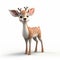 Sassy 3d Cartoon Deer: Childlike Innocence In Shallow Depth Of Field