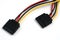 SATA power cables horizontal