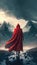 Satan with red cape on earth alone for thousand years the Millennium Illustration Generative AI