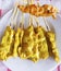 Satay is Thai appetizer, that made from sliced pork mixed with y