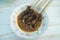 sate emprit or burung pipit or sparrow. traditional food from kediri, East Java, Indonesia